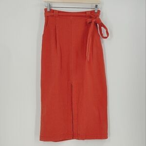 Free People Easy Breezy Midi Skirt